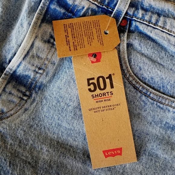 Levi's Original Classic 501 Buttonfly High Rise Denim Short - Picture 5 of 8